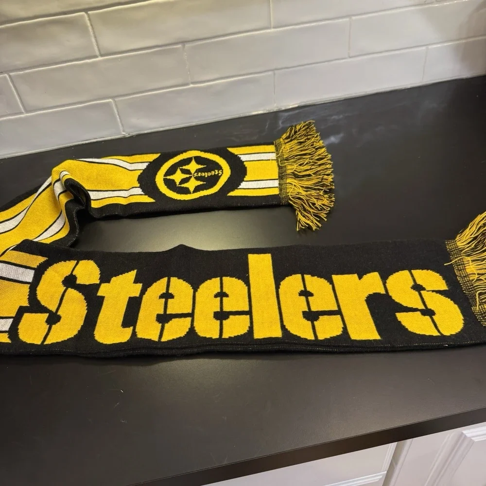 Pittsburgh Steelers NFL Black & Yellow Winter Neck Scarf 60